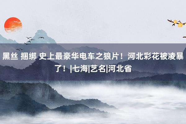 黑丝 捆绑 史上最豪华电车之狼片！河北彩花被凌暴了！|七海|艺名|河北省